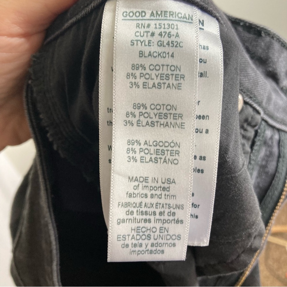 Good American Good Legs Black Skinny Jeans 28 - Picture 15 of 16